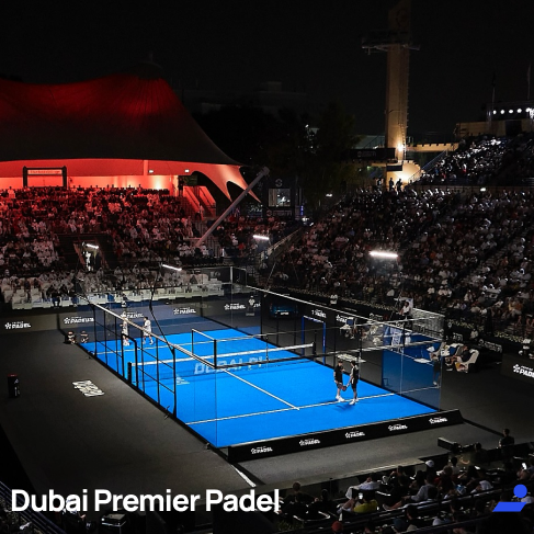 Premier padel tournament court